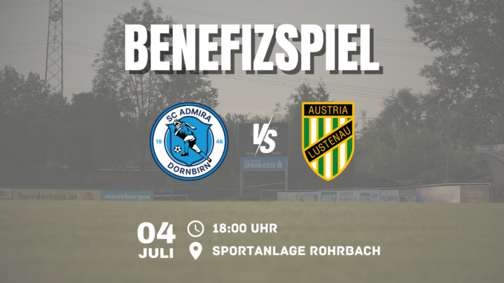 Fußball für den guten Zweck: Admira empfängt Austria Lustenau